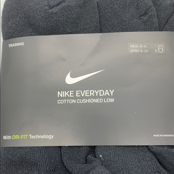 NIKE EVERYDAY COTTON CUSHIONED LOW TRAINING SOCKS - Picture 10 of 16